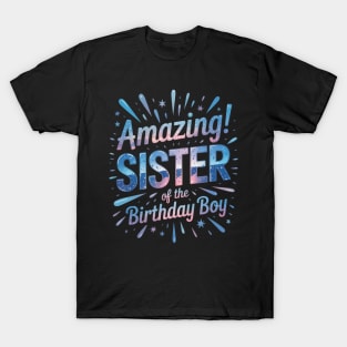 Sister of the Birthday Boy Matching Family Sister Party T T-Shirt